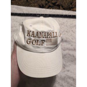 Imperial Kaanapali White Golf Hat Vintage 2000 Maui Embroidered